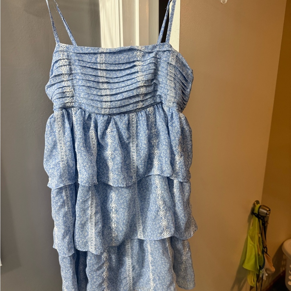 Altar'd State Blue Floral Dress - Picture 1 of 7